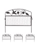 relaxdays 4-tlg. Beetzaun in Dunkelbraun - (B)48,5 x (H)41 cm