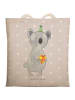 Mr. & Mrs. Panda Tote Bag Koala Geschenk ohne Spruch in Grau Pastell