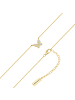 Yokoamii Kette Schmetterling aus Messing mit Zirkonia in gelbgold