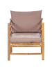 Beliani 7-tlg Lounge Set CERRETO in Braun/Beige/Grau
