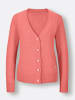 creation L Merino-Kaschmir-Strickjacke in koralle-meliert