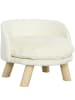 Pawhut Hundesofa Cremeweiß 40,5L x 40,5B x 33H cm