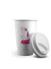 Mr. & Mrs. Panda To Go Becher Einhorn Ballerina ohne Spruch in Weiß