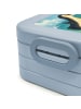 Mr. & Mrs. Panda Lunchbox Pinguine Kuss Design ohne Spruch in Blau Pastell