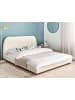 Beliani Doppelbett ROISEL in Beige/Schwarz - (W) 181 x (H) 101 x (L) 226 cm