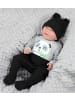 TupTam Baby Body Strampelhose Mütze Bekleidungsset in schwarz