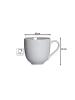 Ritzenhoff & Breker 6er Set Kaffeebecher Skagen Stone 440 ml grau in grau