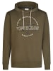 Tom Tailor Pullover Printed Hoodie in Oliv