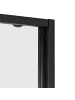 Beliani Duschtür YAURI in Schwarz - (W) 120 x (H) 190 cm