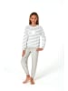 NORMANN Frottee Schlafanzug Bündchen Pyjama Sterne - 82580 in grau