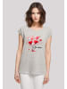 F4NT4STIC Extended Shoulder T-Shirt Herzbaum Be Mine! in grau meliert