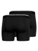 Skiny 2er Pack Trunks Cotton Multipack in Schwarz