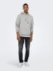 Only&Sons Weicher Kapuzen Pullover Basic Hoodie ONSCERES in Grau-2