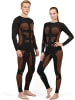 normani 2 x Thermooberteil Langarm Shirt Skiunterwäsche für Damen und Herren in Orange