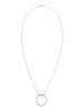 Elli Halskette 925 Sterling Silber Charmträger, Kreis in Silber