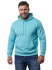 Men Plus Sweatshirt in helles türkis
