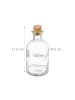 relaxdays 24 x Dekogläser in Transparent/ Natur - 125 ml