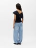 Object One-Shoulder-Top in Black
