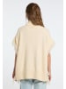 IZIA Damen Strick Poncho in Creme