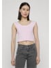 Urban Classics Cropped Tees in blushedrose/white+white/black