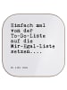 Mr. & Mrs. Panda Glasuntersetzer Einfach mal von der... mit Spruch in Weiß