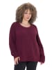 Ulla Popken Pullover in dunkle beere