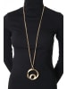 collezione alessandro Lange Kette " Kreis " in golden