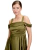 Vera Mont Abendkleid schulterfrei in Shiny Olive