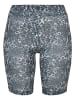 Urban Classics Urban Classics Damen Ladies AOP Cycle Shorts in black/white