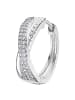 LOTUS silver Ohrringe Silber 925 Sterling Silber Zirkoniastein Creolen