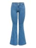 ONLY Flared fit jeans in Medium Blue Denim
