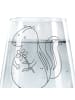 Mr. & Mrs. Panda Trinkglas Stinktier Blume ohne Spruch in Transparent
