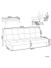 Beliani 3-Sitzer Sofa HASLE in Rot/Schwarz - (W) 168 x (H) 75 x (L) 88 cm