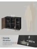 SONGMICS HOME Sideboard Kadin in walnussfarben-schwarz - (B)100 x (H)71 x (T)39 cm