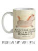 Mr. & Mrs. Panda Becher Pferd Springen mit Spruch in Vintage