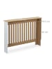 relaxdays Heizkörperverkleidung in Weiß - (B)112 x (H)83 x (T)19 cm