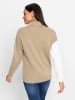 Heine Rollkragenpullover in beige-ecru-gemustert