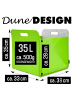 DuneDesign 4er Set Filz Regalkorb 33x33x38cm in Bunt