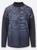 creation L Modal-Mix-Sweatshirt in marine-taubenblau-bedruckt