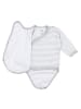 TupTam Baby Langarm Wickelbody im 5er Set in grau/weiß
