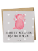 Mr. & Mrs. Panda Deluxe Karte Axolotl Hurra mit Spruch in Grau Pastell