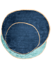 Beliani Kurzflor KANRACH in Blau/Beige - (W) 200 x (L) 200 cm