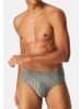Schiesser Mini Slip / Unterhose 95/5 Essentials - Cotton in Blau / grün