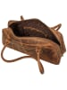 Greenburry Schultertasche Vintage East/West Umhängetasche in Sattelbraun