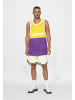 STARTER STARTER Herren Starter Split Mesh Tank Top in californiayellow/realviolet