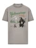 F4NT4STIC Oversize T-Shirt US National Parks Yellowstone Bear Playing Banjo in Asphalt