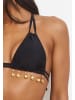 Moda Minx Bikini Top Selene Droplet Double Strap Triangle in Schwarz