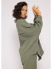 SASSYCLASSY Ultra Oversize Musselin-Blusenhemd kürzere Variante in Khaki