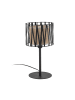 Licht-Erlebnisse Tischlampe Ø 20 x (H)37 cm in Schwarz Braun
