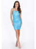 faina Women Dress in light blue metallic